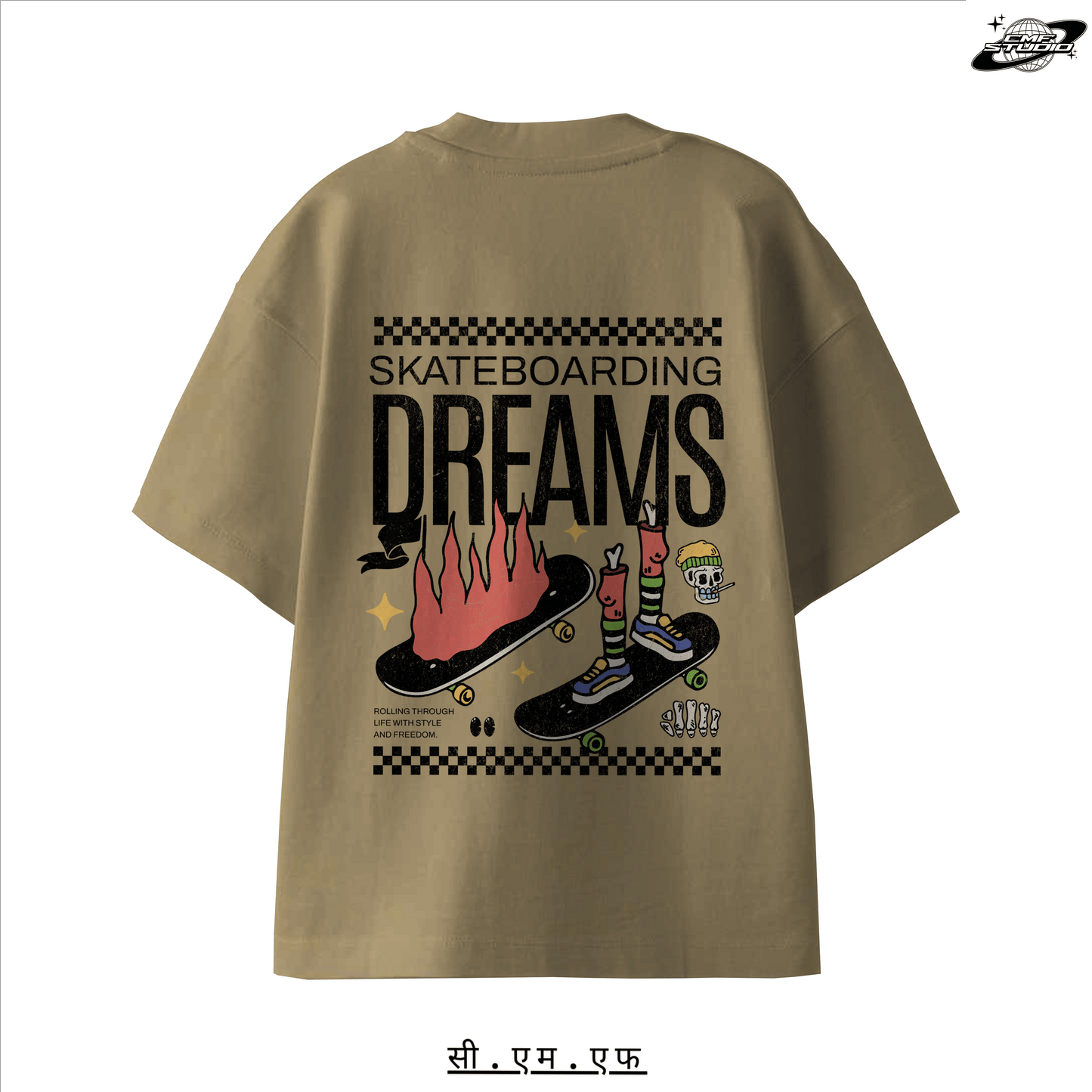 Skateboarding Dreams: Oversized T-shirt
