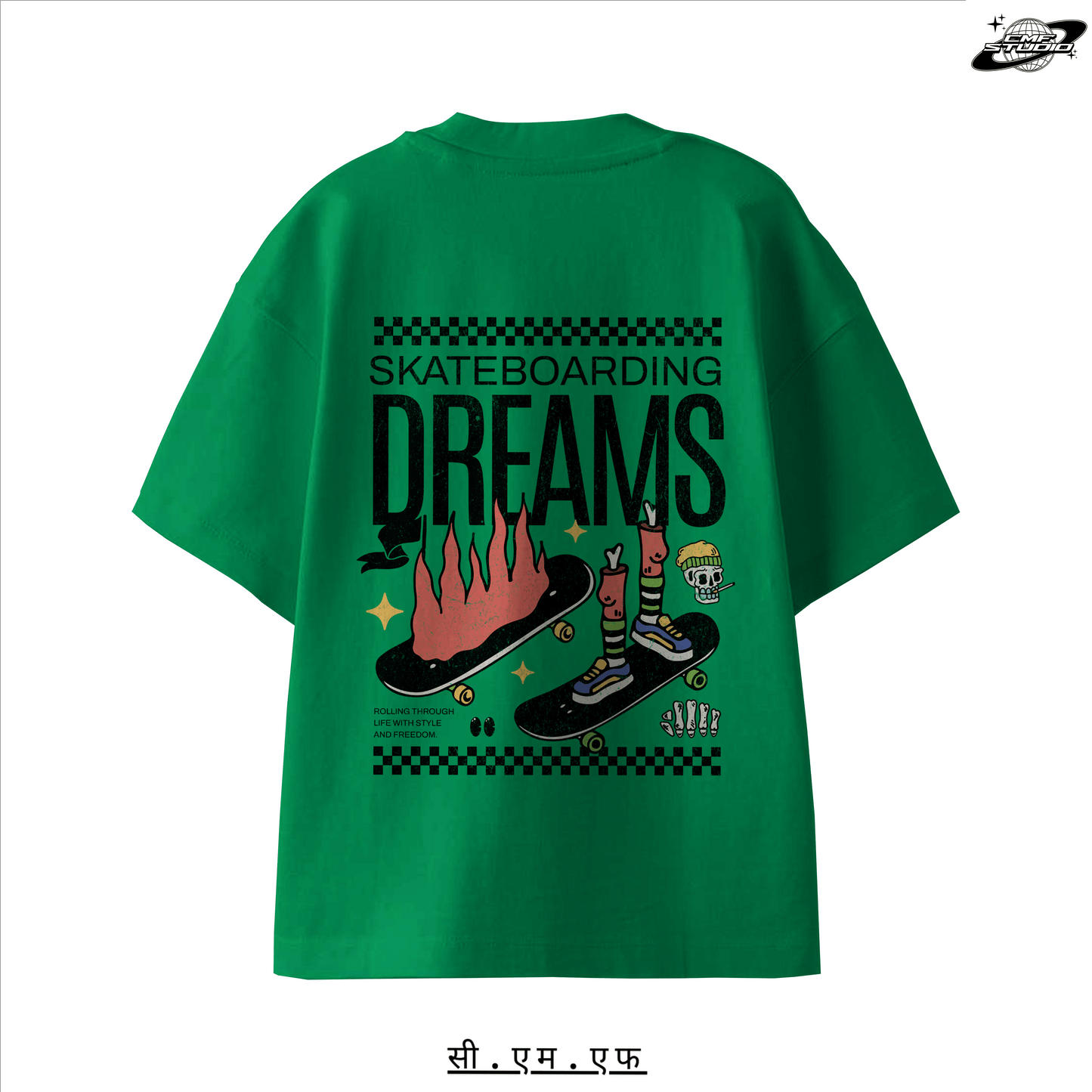 Skateboarding Dreams: Oversized T-shirt